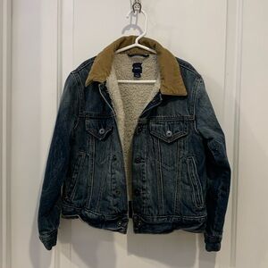 Gap Kids denim jacket with Sherpa lining